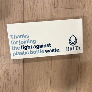 Brita Blue and White Environmental Sign